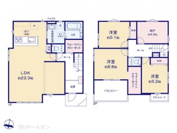 �L�X�Ƃ���LDK�ŉƑ��S�����߂�������K�ȋ�Ԃ����p�ӂ����Ă��������Ă���܂��B 