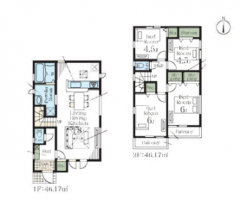 �L�X�Ƃ���LDK�ŉƑ��S�����߂�������K�ȋ�Ԃ����p�ӂ����Ă��������Ă���܂��B 